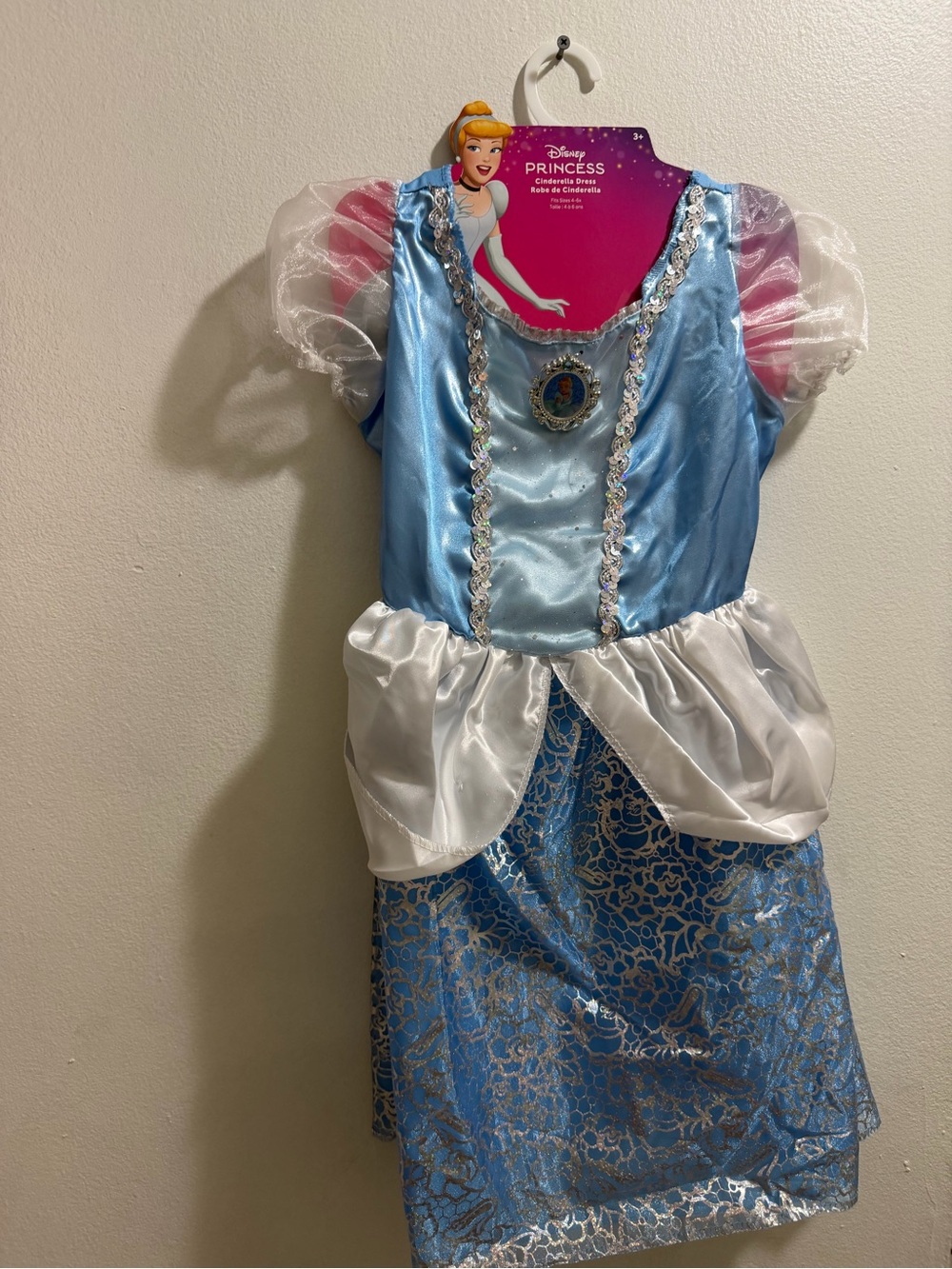 Disney Cinderella Princess Dress in Light Blue, White and Pink